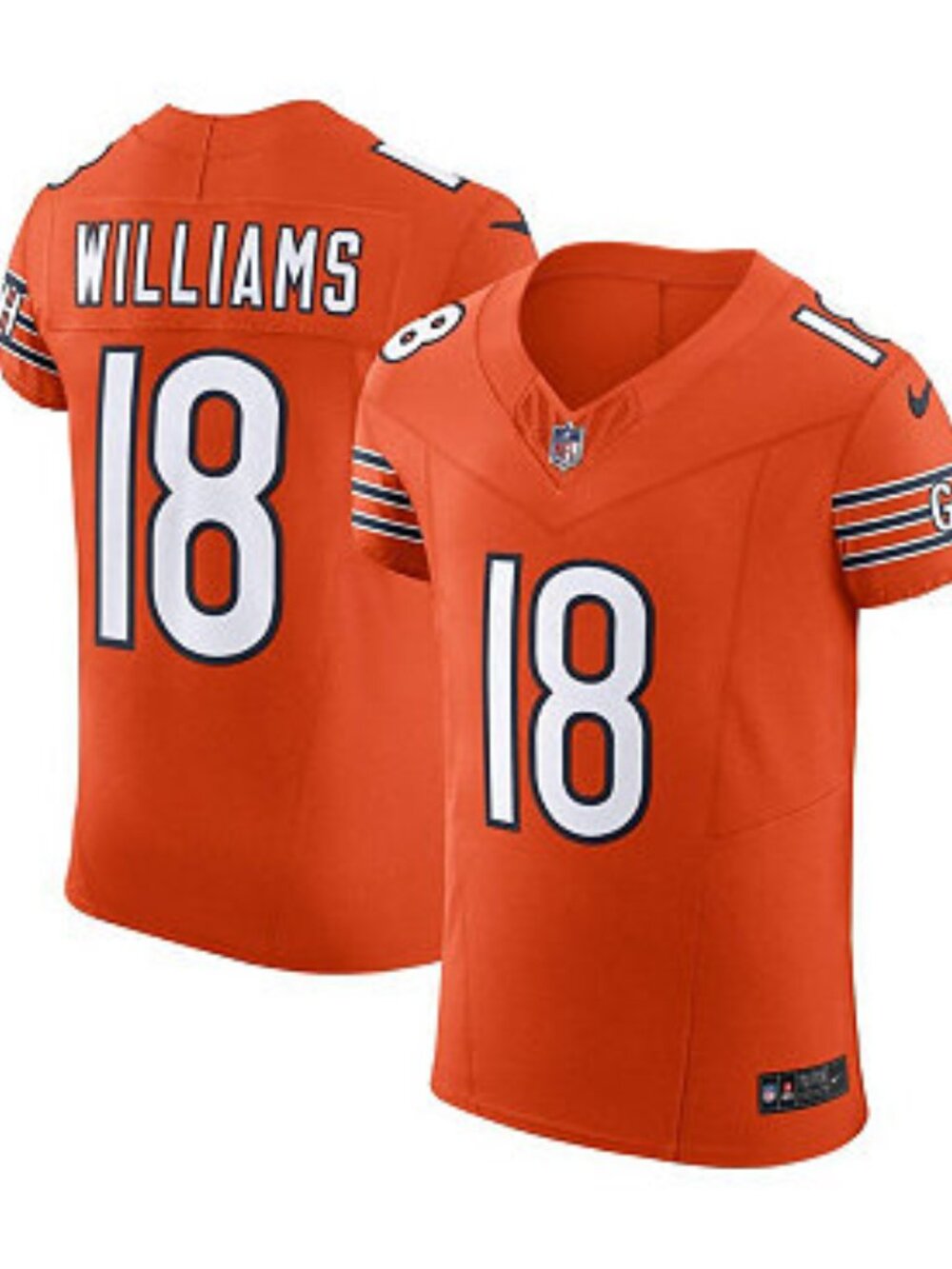 Nike Caleb Williams #18 Orange Embroidered Jersey Size Medium